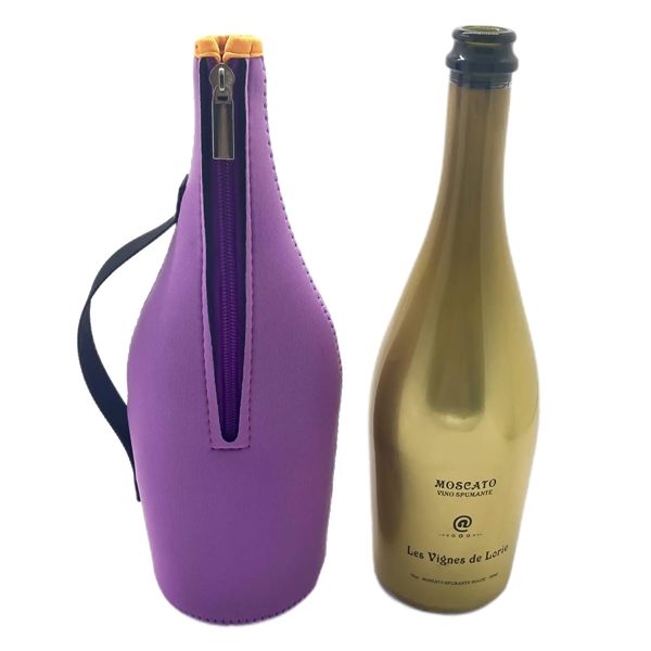 Waterproof Zippered Champagne Bottle Cooler - Waterproof Zippered Champagne Bottle Cooler - Image 5 of 5