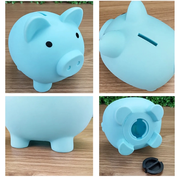 Unbreakable Plastic Piggy Bank & Pig Toy For Baby Shower - Unbreakable Plastic Piggy Bank & Pig Toy For Baby Shower - Image 1 of 1