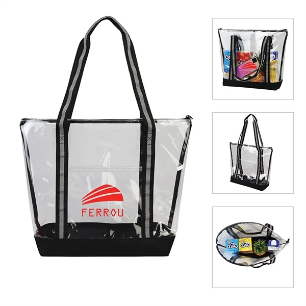 Capitola Clear TPU Zippered Tote - Capitola Clear TPU Zippered Tote - Image 0 of 1