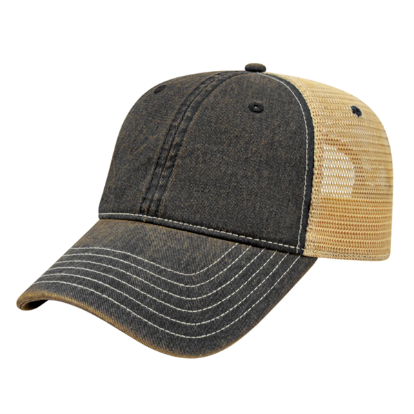 Premium Vintage Washed Mesh Back Cap - Premium Vintage Washed Mesh Back Cap - Image 2 of 6