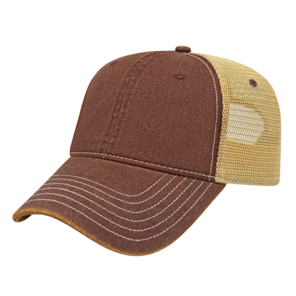Premium Vintage Washed Mesh Back Cap - Premium Vintage Washed Mesh Back Cap - Image 5 of 6
