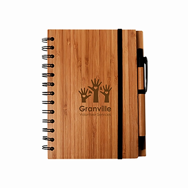 SYRACUSE BAMBOO COVER NOTEBOOK - SYRACUSE BAMBOO COVER NOTEBOOK - Image 2 of 2