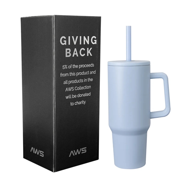 40 Oz. AWS Jackson Intrepid Stainless Steel Tumbler - 40 Oz. AWS Jackson Intrepid Stainless Steel Tumbler - Image 8 of 8