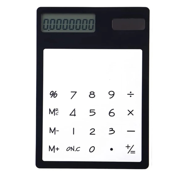 Solar Powered Transparent Touch Screen Calculator - Solar Powered Transparent Touch Screen Calculator - Image 1 of 1