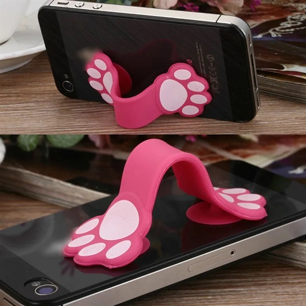 Customizable silicone cat claw sucker phone stand hub - Customizable silicone cat claw sucker phone stand hub - Image 2 of 5