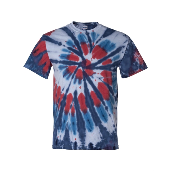 Dyenomite Multi-Color Cut-Spiral Tie-Dyed T-Shirt - Dyenomite Multi-Color Cut-Spiral Tie-Dyed T-Shirt - Image 1 of 6