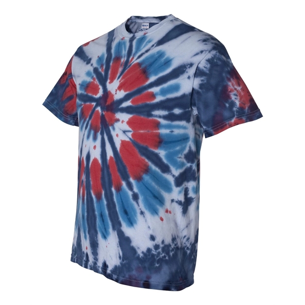 Dyenomite Multi-Color Cut-Spiral Tie-Dyed T-Shirt - Dyenomite Multi-Color Cut-Spiral Tie-Dyed T-Shirt - Image 2 of 6