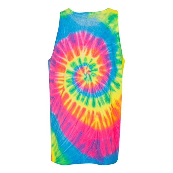 Dyenomite Multi-Color Spiral Tie-Dyed Tank Top - Dyenomite Multi-Color Spiral Tie-Dyed Tank Top - Image 2 of 6