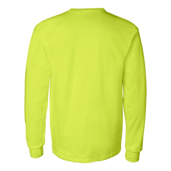 Gildan Ultra Cotton® Long Sleeve Pocket T-Shirt - Gildan Ultra Cotton® Long Sleeve Pocket T-Shirt - Image 9 of 18