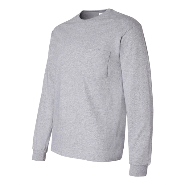 Gildan Ultra Cotton® Long Sleeve Pocket T-Shirt - Gildan Ultra Cotton® Long Sleeve Pocket T-Shirt - Image 11 of 18