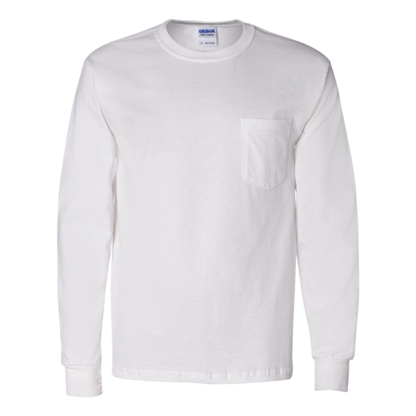 Gildan Ultra Cotton® Long Sleeve Pocket T-Shirt - Gildan Ultra Cotton® Long Sleeve Pocket T-Shirt - Image 13 of 18