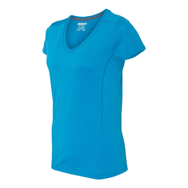 Gildan Performance® Tech Women's V-Neck T-Shirt - Gildan Performance® Tech Women's V-Neck T-Shirt - Image 8 of 12