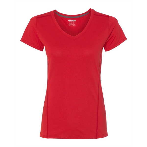 Gildan Performance® Tech Women's V-Neck T-Shirt - Gildan Performance® Tech Women's V-Neck T-Shirt - Image 10 of 12