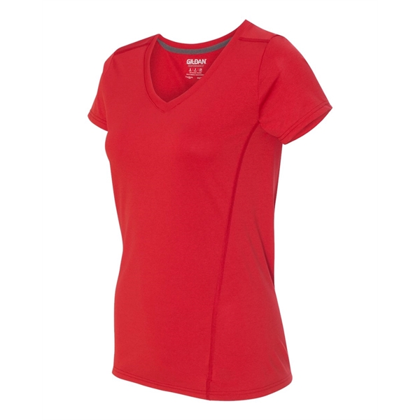 Gildan Performance® Tech Women's V-Neck T-Shirt - Gildan Performance® Tech Women's V-Neck T-Shirt - Image 11 of 12