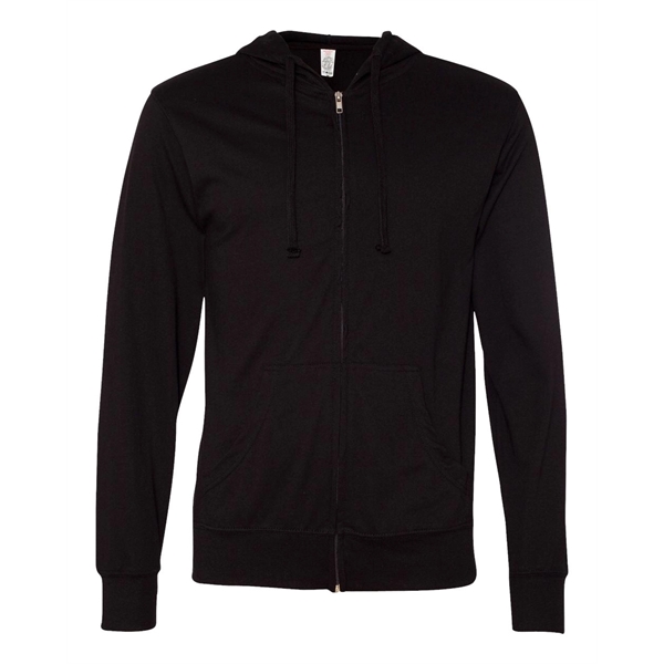 Independent Trading Co. Lightweight Jersey Full-Zip Hoode... - Independent Trading Co. Lightweight Jersey Full-Zip Hoode... - Image 2 of 17