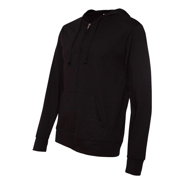 Independent Trading Co. Lightweight Jersey Full-Zip Hoode... - Independent Trading Co. Lightweight Jersey Full-Zip Hoode... - Image 3 of 17