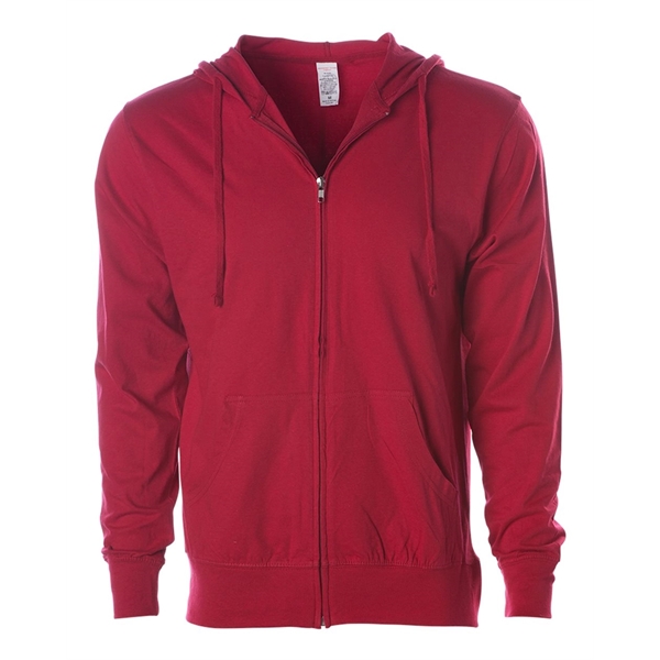 Independent Trading Co. Lightweight Jersey Full-Zip Hoode... - Independent Trading Co. Lightweight Jersey Full-Zip Hoode... - Image 5 of 17