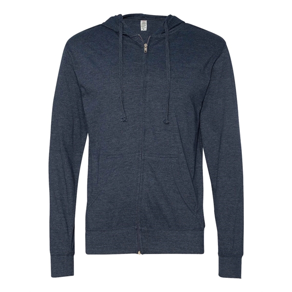 Independent Trading Co. Lightweight Jersey Full-Zip Hoode... - Independent Trading Co. Lightweight Jersey Full-Zip Hoode... - Image 11 of 17