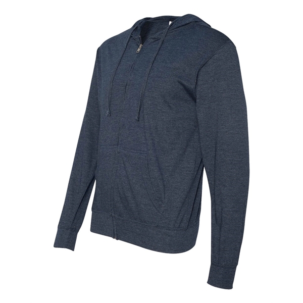 Independent Trading Co. Lightweight Jersey Full-Zip Hoode... - Independent Trading Co. Lightweight Jersey Full-Zip Hoode... - Image 12 of 17