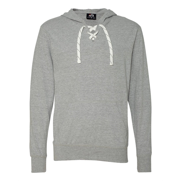 J. America Jersey Sport Lace Hooded Pullover - J. America Jersey Sport Lace Hooded Pullover - Image 10 of 15