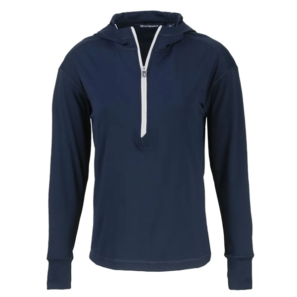 Cutter & Buck Daybreak Eco Recycled Womens Half Zip Hoodie - Cutter & Buck Daybreak Eco Recycled Womens Half Zip Hoodie - Image 5 of 13
