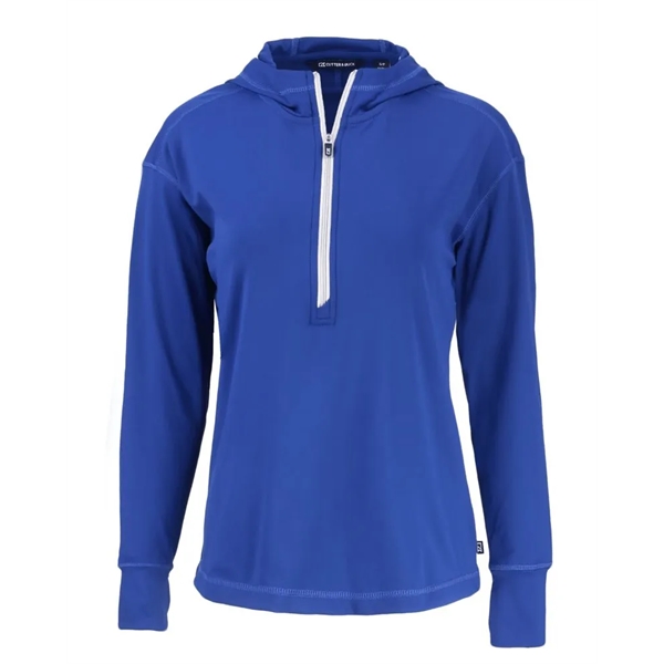 Cutter & Buck Daybreak Eco Recycled Womens Half Zip Hoodie - Cutter & Buck Daybreak Eco Recycled Womens Half Zip Hoodie - Image 7 of 13