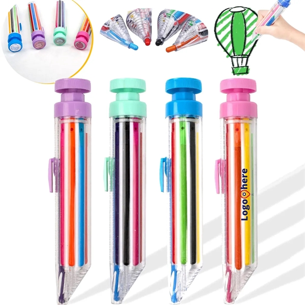 8 In 1 Multicolor Crayons - 8 In 1 Multicolor Crayons - Image 0 of 3
