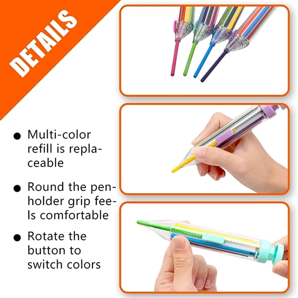 8 In 1 Multicolor Crayons - 8 In 1 Multicolor Crayons - Image 2 of 3