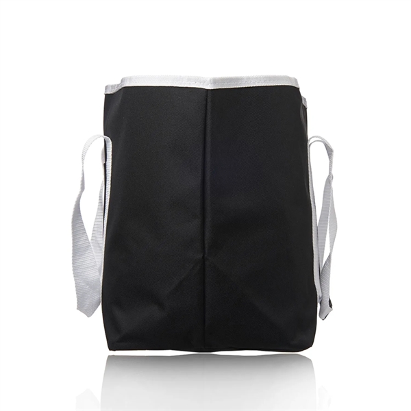 Large Polyester Shopping Tote Bag W/ Handles - Large Polyester Shopping Tote Bag W/ Handles - Image 4 of 4