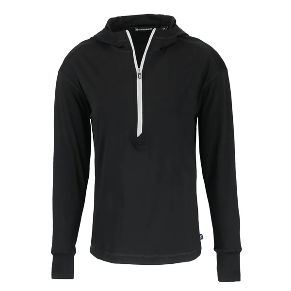 Cutter & Buck Daybreak Recycled Womens Half Zip Hooded Pu...
