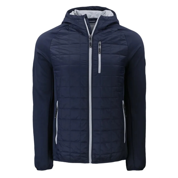 Custom Cutter & Buck Rainier Recycled Insulated Hybrid Puffer Me...