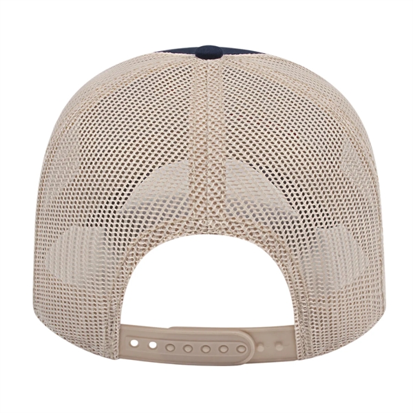 Sublimated Flag Visor Trucker Mesh Back Cap - Sublimated Flag Visor Trucker Mesh Back Cap - Image 2 of 2