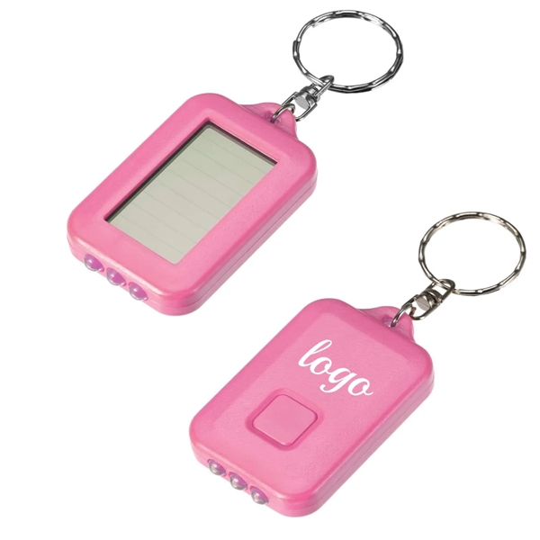 Solar Energy Power  Mini LED Keychain Flashlight - Solar Energy Power  Mini LED Keychain Flashlight - Image 0 of 1