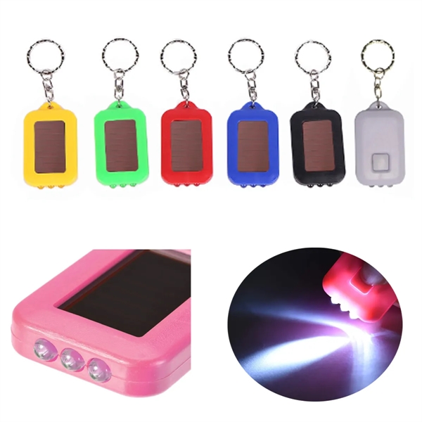 Solar Energy Power  Mini LED Keychain Flashlight - Solar Energy Power  Mini LED Keychain Flashlight - Image 1 of 1