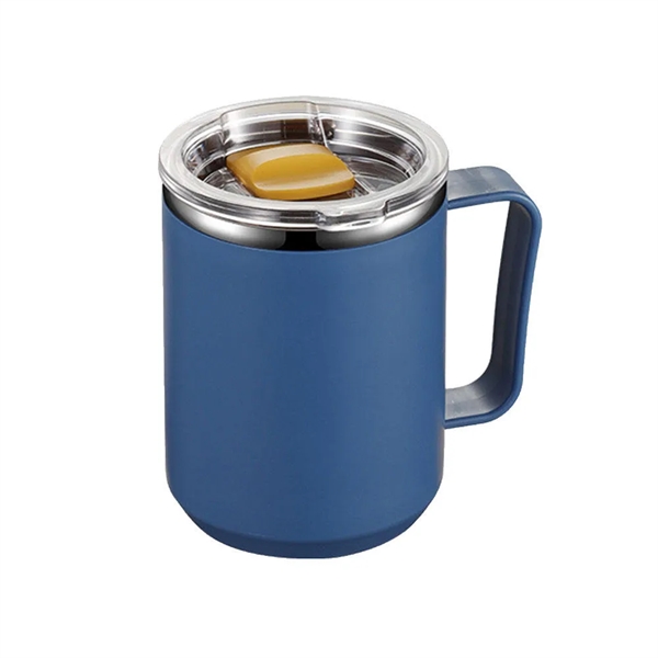 15 Oz Stainless Steel Coffee Mug Tumbler with Handle - 15 Oz Stainless Steel Coffee Mug Tumbler with Handle - Image 5 of 9