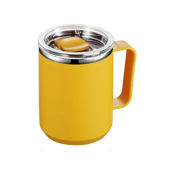 15 Oz Stainless Steel Coffee Mug Tumbler with Handle - 15 Oz Stainless Steel Coffee Mug Tumbler with Handle - Image 9 of 9
