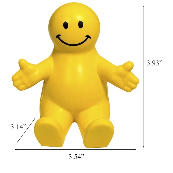 4" Fun Colorful Squeezable Smile Face Guy Phone Holders - 4" Fun Colorful Squeezable Smile Face Guy Phone Holders - Image 1 of 2