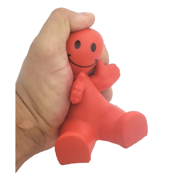 4" Fun Colorful Squeezable Smile Face Guy Phone Holders - 4" Fun Colorful Squeezable Smile Face Guy Phone Holders - Image 2 of 2