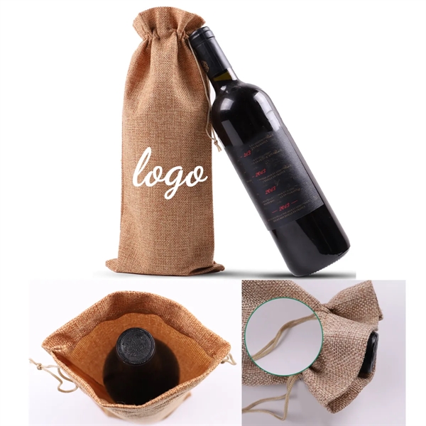 Reusable Wine Gift Bags With Drawstrings - Reusable Wine Gift Bags With Drawstrings - Image 0 of 1