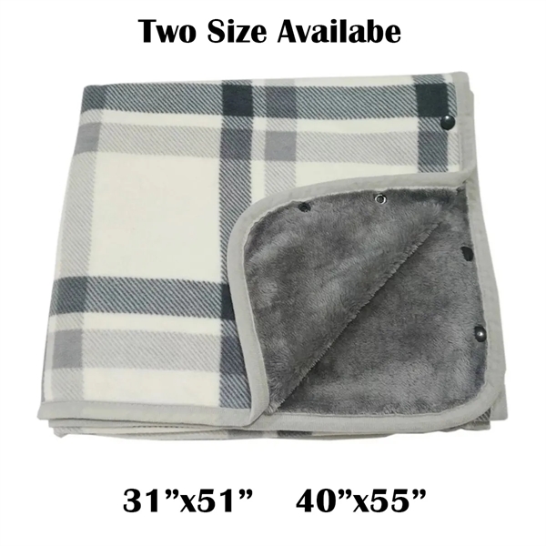 Women's Flannel Shawl Wrap Blanket - Women's Flannel Shawl Wrap Blanket - Image 2 of 4