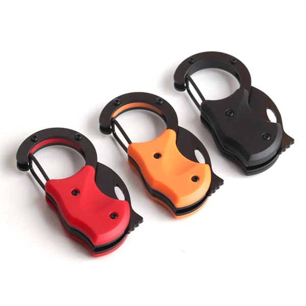 MOQ 50 Steel Mountaineering Buckle Fox Claw Jackknife - MOQ 50 Steel Mountaineering Buckle Fox Claw Jackknife - Image 1 of 1