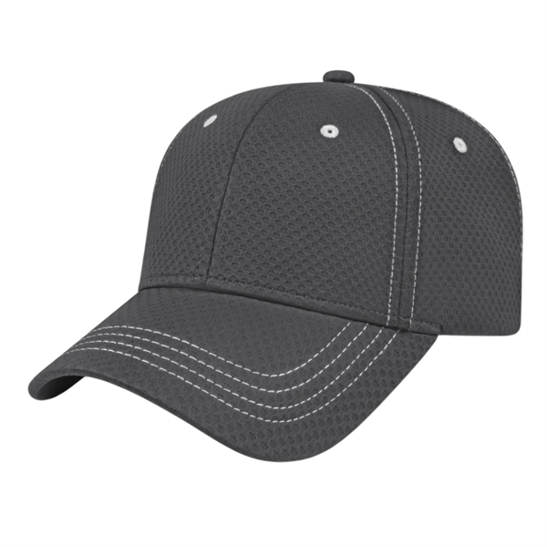 Soft Textured Polyester Mesh Cap - Soft Textured Polyester Mesh Cap - Image 1 of 6