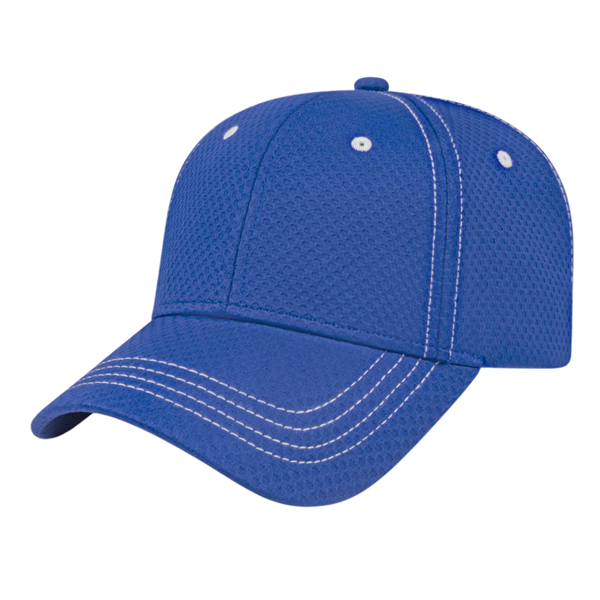Soft Textured Polyester Mesh Cap - Soft Textured Polyester Mesh Cap - Image 2 of 6