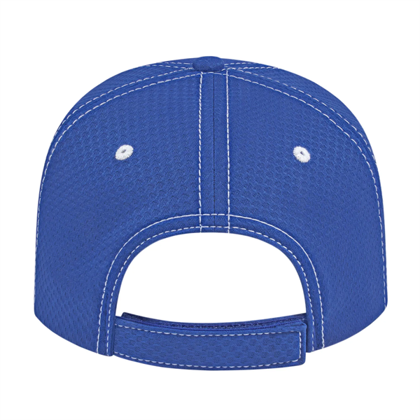 Soft Textured Polyester Mesh Cap - Soft Textured Polyester Mesh Cap - Image 6 of 6