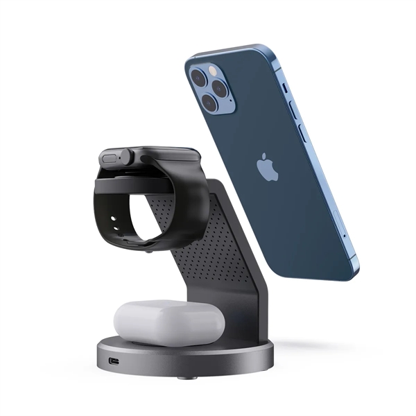 3 In 1 Magnetic Wireless Charging Station - 3 In 1 Magnetic Wireless Charging Station - Image 2 of 3