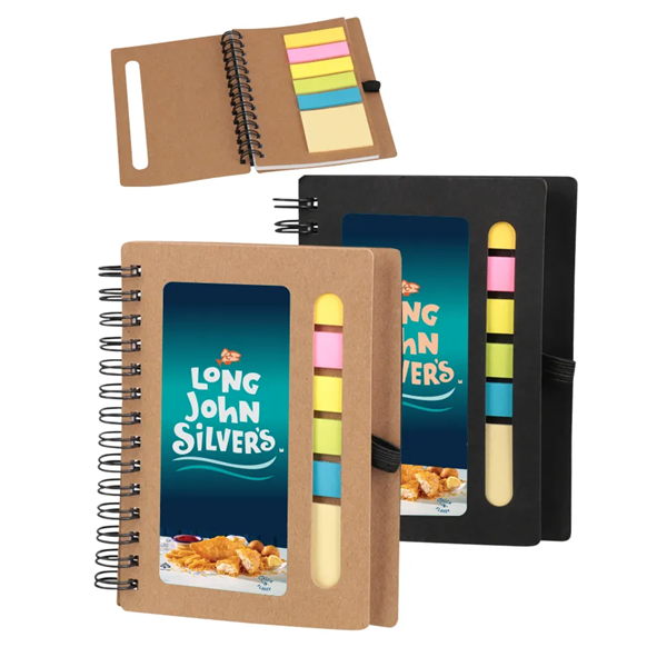 Craft Spiral Sticky Notes Jotter - Notebook w/ pen loop - Craft Spiral Sticky Notes Jotter - Notebook w/ pen loop - Image 0 of 0