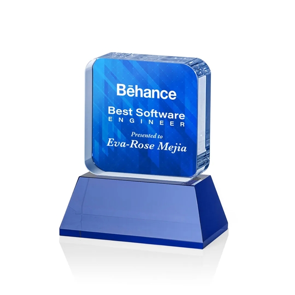 Flamborough VividPrint™ Award on Base - Blue