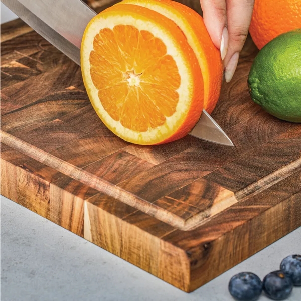 Deluxe Acacia Wood Cutting Board Butcher Block - Deluxe Acacia Wood Cutting Board Butcher Block - Image 1 of 3