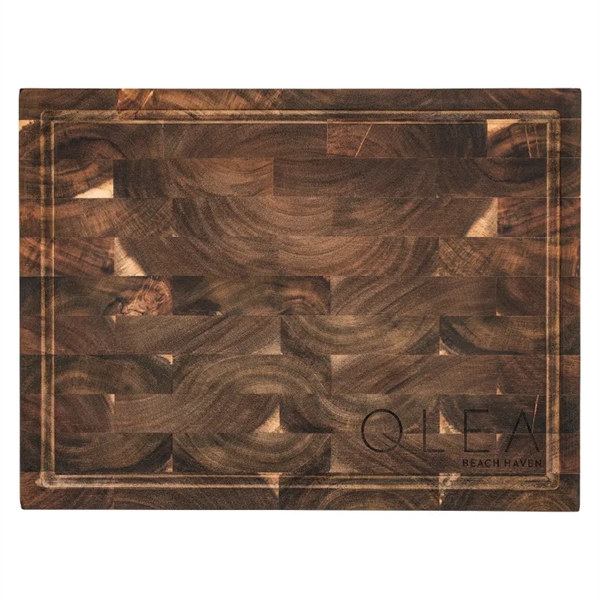 Deluxe Acacia Wood Cutting Board Butcher Block - Deluxe Acacia Wood Cutting Board Butcher Block - Image 2 of 3