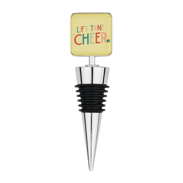 Square Heavy Duty Zinc Wine Stopper - Square Heavy Duty Zinc Wine Stopper - Image 0 of 1